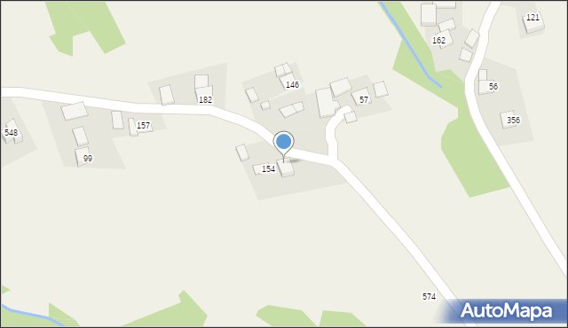 Łąkta Górna, Łąkta Górna, 553, mapa Łąkta Górna