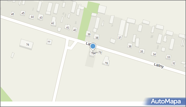 Laliny, Laliny, 79A, mapa Laliny