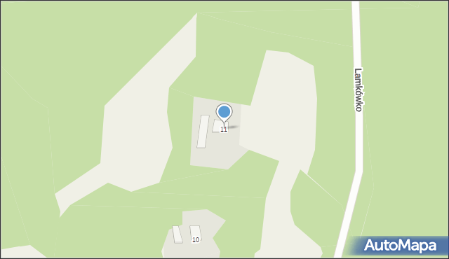 Lamkówko, Lamkówko, 11, mapa Lamkówko