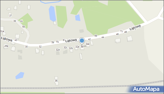 Łańcut, Łąkowa, 34, mapa Łańcut