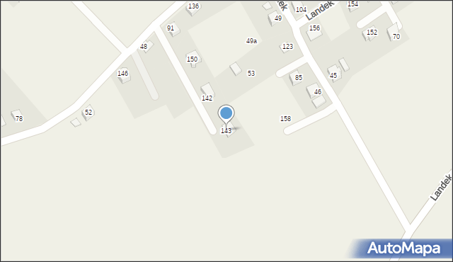 Landek, Landek, 143, mapa Landek