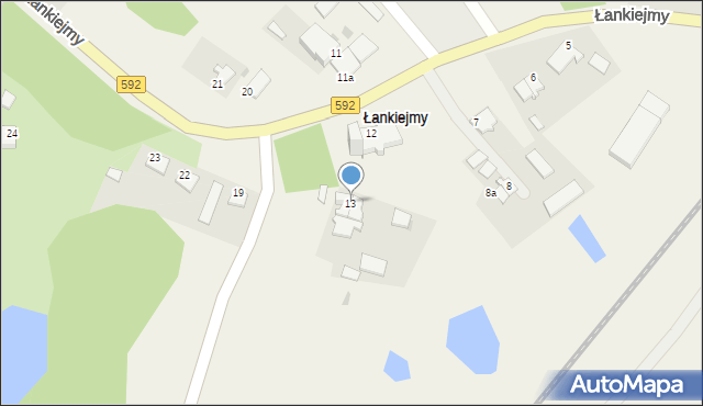 Łankiejmy, Łankiejmy, 13, mapa Łankiejmy