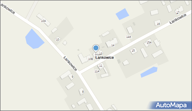 Łankowice, Łankowice, 12, mapa Łankowice