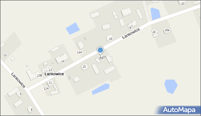 Łankowice, Łankowice, 15A, mapa Łankowice