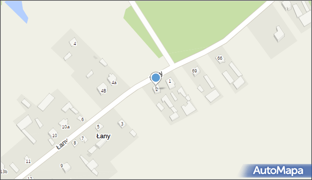 Łany, Łany, 2, mapa Łany