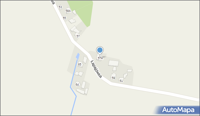 Łapajówka, Łapajówka, 57A, mapa Łapajówka