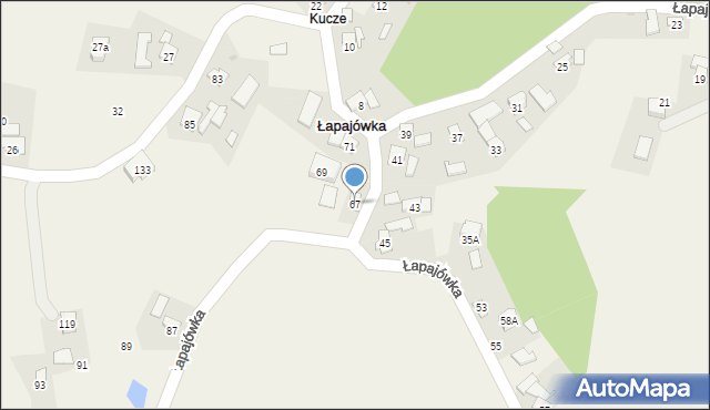 Łapajówka, Łapajówka, 67, mapa Łapajówka