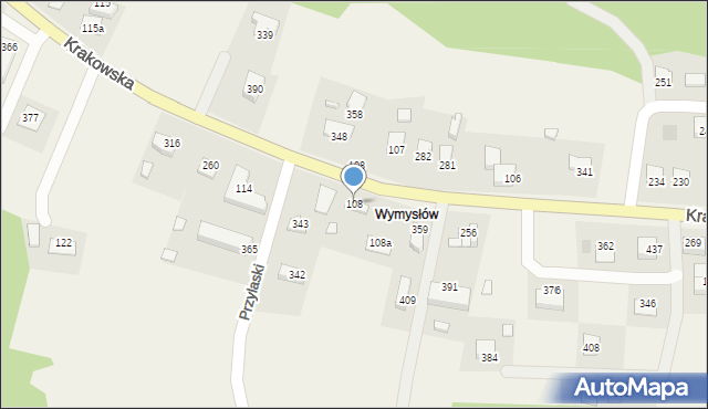 Łapanów, Łapanów, 108, mapa Łapanów