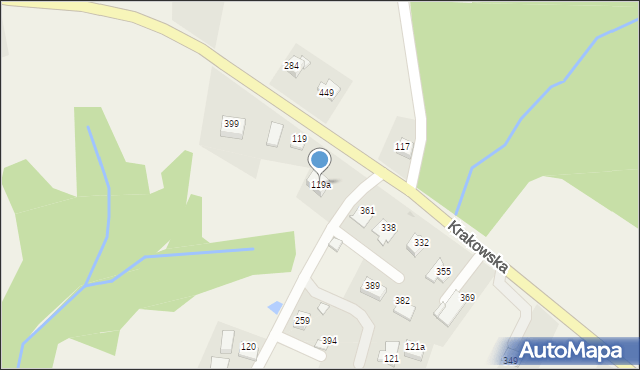 Łapanów, Łapanów, 119a, mapa Łapanów