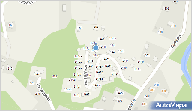 Łapanów, Łapanów, 144r, mapa Łapanów