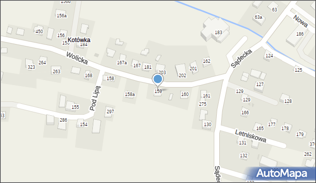 Łapanów, Łapanów, 159, mapa Łapanów