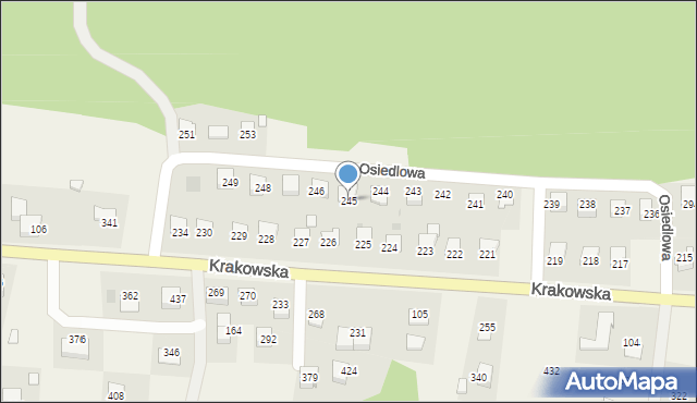 Łapanów, Łapanów, 245, mapa Łapanów