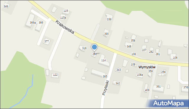 Łapanów, Łapanów, 260, mapa Łapanów