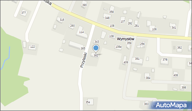 Łapanów, Łapanów, 342, mapa Łapanów