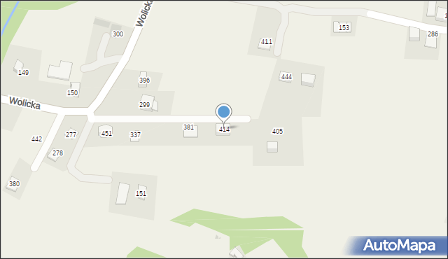 Łapanów, Łapanów, 414, mapa Łapanów