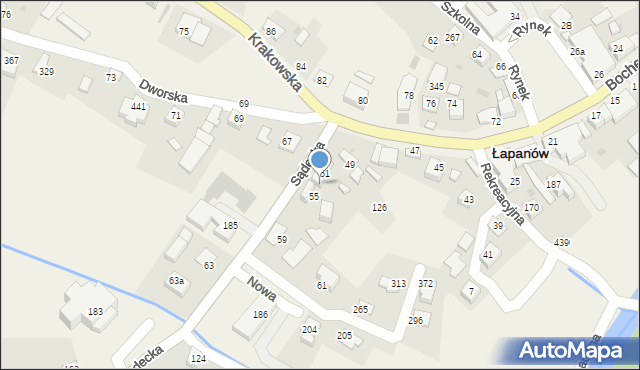Łapanów, Łapanów, 53, mapa Łapanów