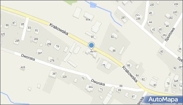 Łapanów, Łapanów, 77, mapa Łapanów