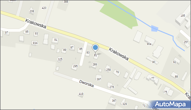 Łapanów, Łapanów, 81, mapa Łapanów