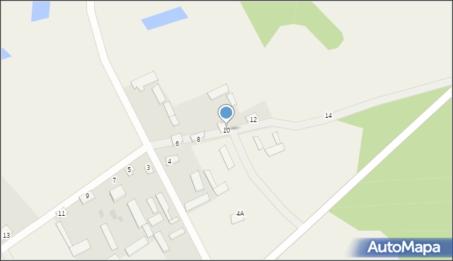 Łapcie, Łapcie, 10, mapa Łapcie