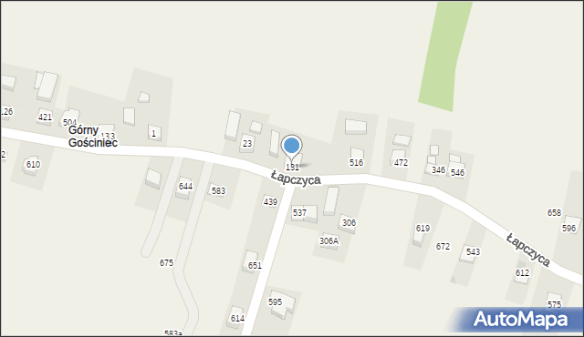 Łapczyca, Łapczyca, 131, mapa Łapczyca