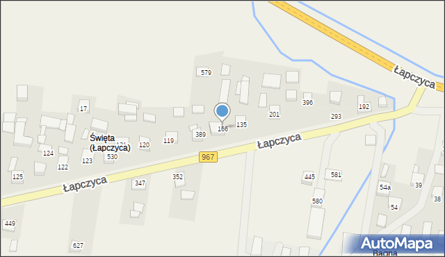 Łapczyca, Łapczyca, 166, mapa Łapczyca