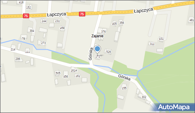 Łapczyca, Łapczyca, 171, mapa Łapczyca
