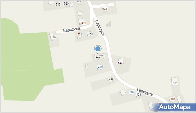Łapczyca, Łapczyca, 210, mapa Łapczyca
