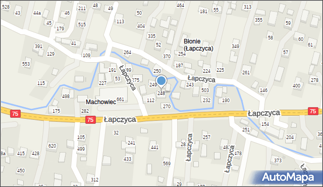 Łapczyca, Łapczyca, 248, mapa Łapczyca