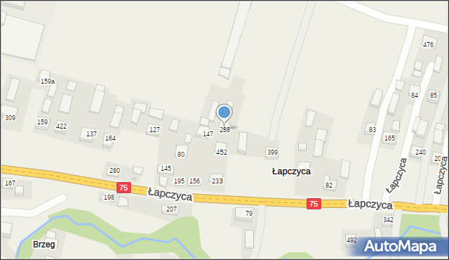 Łapczyca, Łapczyca, 288, mapa Łapczyca
