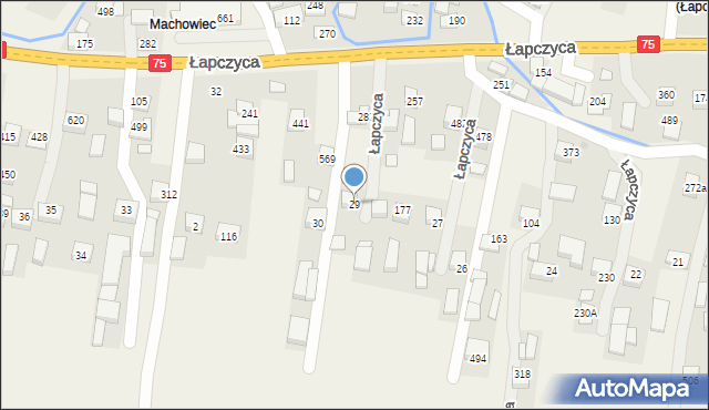 Łapczyca, Łapczyca, 29, mapa Łapczyca