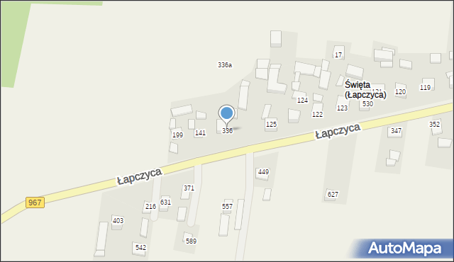 Łapczyca, Łapczyca, 336, mapa Łapczyca