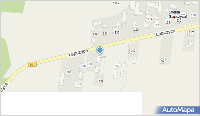 Łapczyca, Łapczyca, 371, mapa Łapczyca