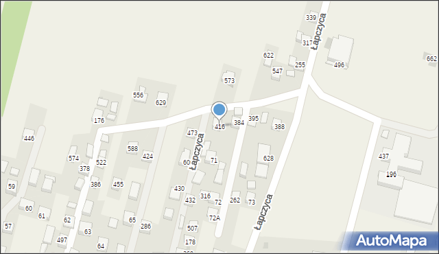 Łapczyca, Łapczyca, 416, mapa Łapczyca