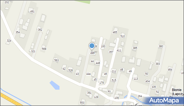 Łapczyca, Łapczyca, 44b, mapa Łapczyca