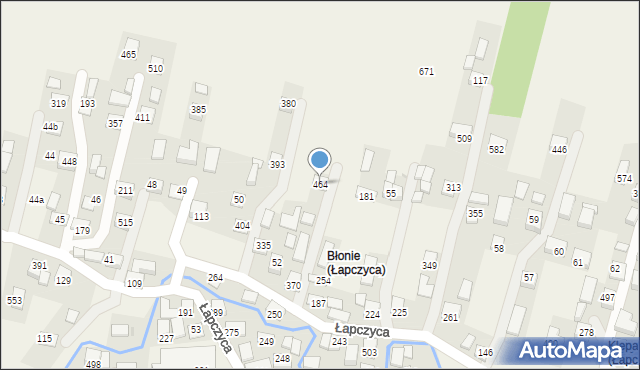 Łapczyca, Łapczyca, 464, mapa Łapczyca