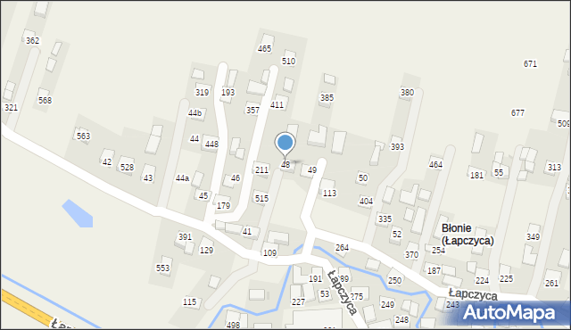 Łapczyca, Łapczyca, 48, mapa Łapczyca