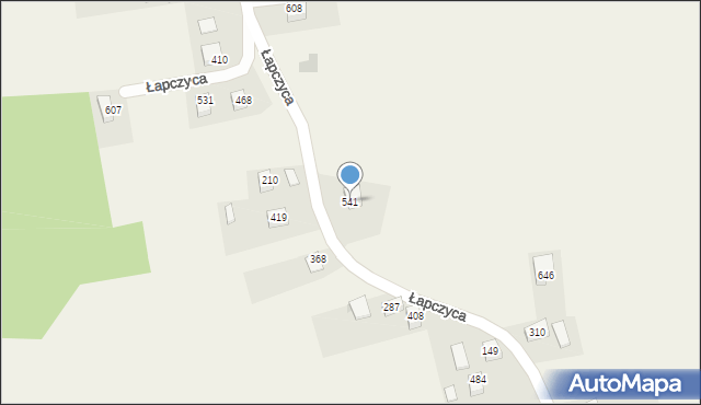 Łapczyca, Łapczyca, 541, mapa Łapczyca