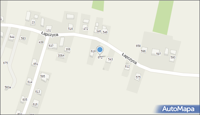 Łapczyca, Łapczyca, 672, mapa Łapczyca