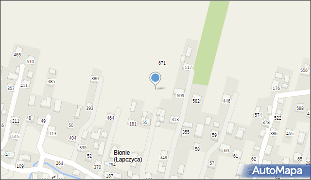 Łapczyca, Łapczyca, 677, mapa Łapczyca