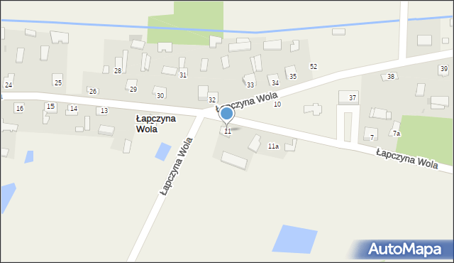Łapczyna Wola, Łapczyna Wola, 11, mapa Łapczyna Wola