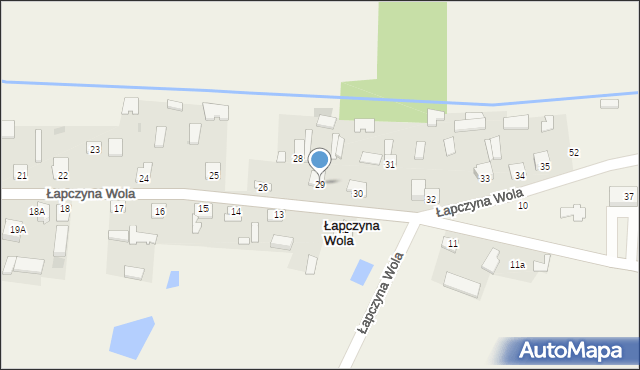 Łapczyna Wola, Łapczyna Wola, 29, mapa Łapczyna Wola