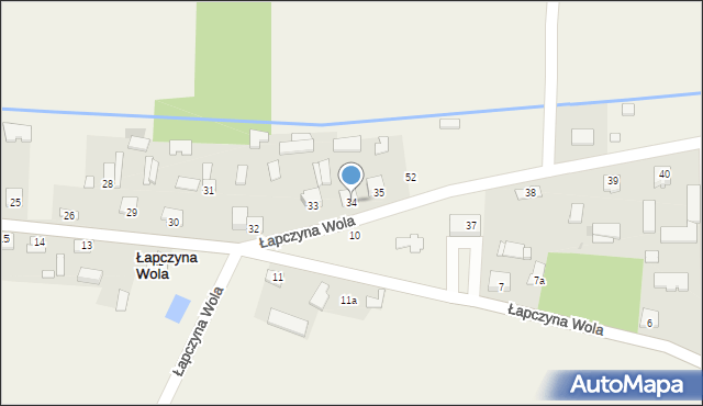 Łapczyna Wola, Łapczyna Wola, 34, mapa Łapczyna Wola