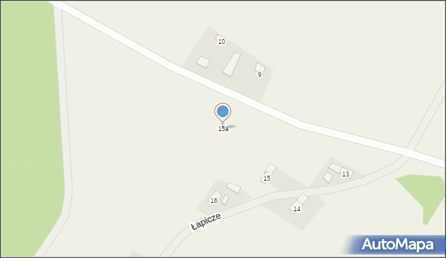 Łapicze, Łapicze, 15a, mapa Łapicze
