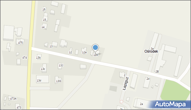 Łapiguz, Łapiguz, 12b, mapa Łapiguz