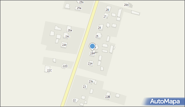 Łapiguz, Łapiguz, 24A, mapa Łapiguz