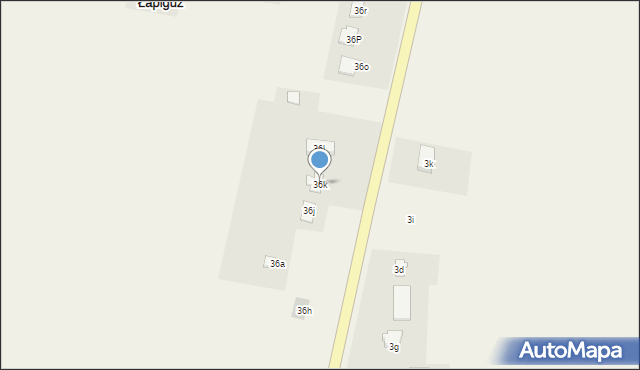 Łapiguz, Łapiguz, 36k, mapa Łapiguz