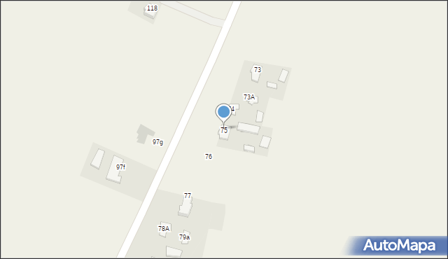 Łapiguz, Łapiguz, 75, mapa Łapiguz
