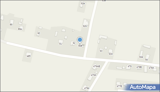 Łapiguz, Łapiguz, 92a, mapa Łapiguz