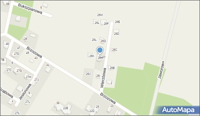 Łapino Kartuskie, Łapino Kartuskie, 26H, mapa Łapino Kartuskie