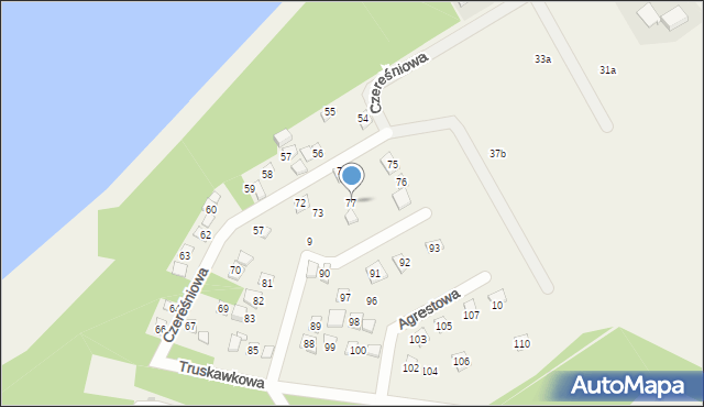 Łapino Kartuskie, Łapino Kartuskie, 77, mapa Łapino Kartuskie